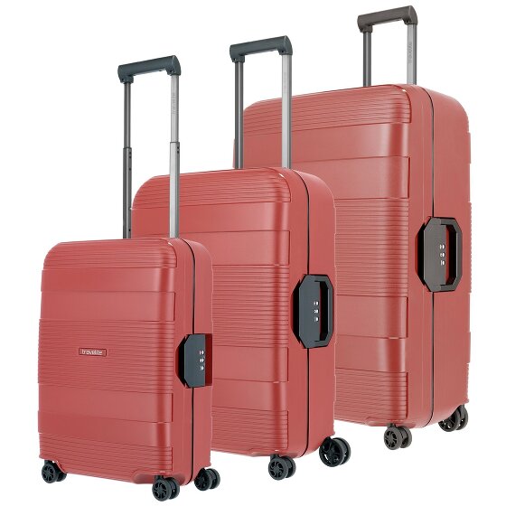 Travelite Korfu 4 Rollen Kofferset 3-teilig