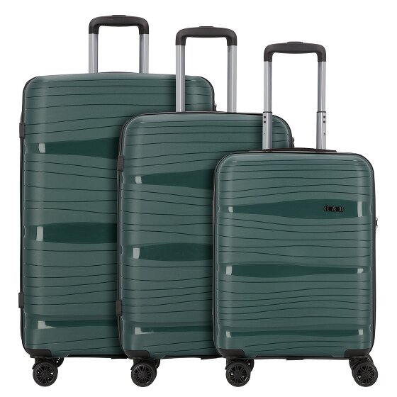 d&n Travel Line 4300 4 Rollen Kofferset 3-teilig