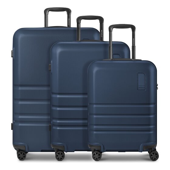 Redolz Pro ABS 4 Rollen Kofferset 3-teilig mit Dehnfalte