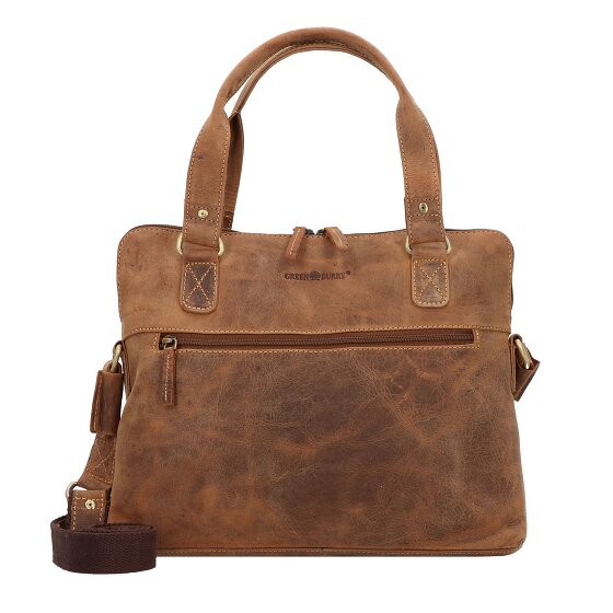 Greenburry Vintage Aktentasche Leder 37 cm Laptopfach