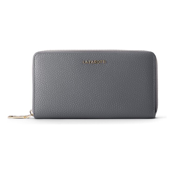 Lazarotti Bologna Leather XL Zip-Around Geldbörse Leder 19 cm