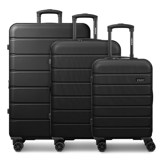 Saxoline Miami 4 Rollen Kofferset 3-teilig mit Dehnfalte