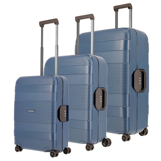 Travelite Korfu 4 Rollen Kofferset 3-teilig