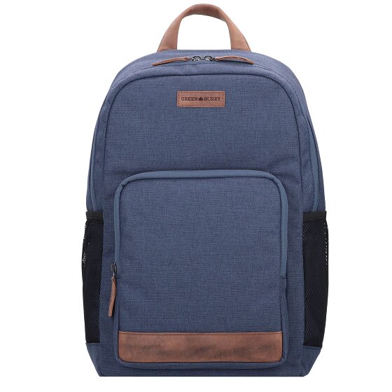 Greenburry Recycled PET Coral Rucksack 41 cm Laptopfach blau