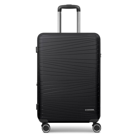 Franky Dallas 3.0 4 Rollen Trolley M 65 cm mit Dehnfalte schwarz
