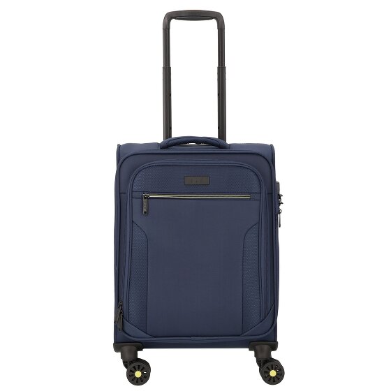 d&n Travel Line 9704 4 Rollen Kabinentrolley S 55 cm mit Dehnfalte