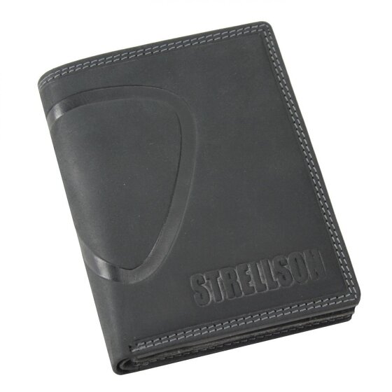 Strellson Baker Street Geldbörse Leder 10 cm schwarz