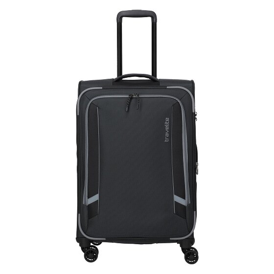 Travelite Corsiica 4 Rollen Trolley M 67 cm mit Dehnfalte