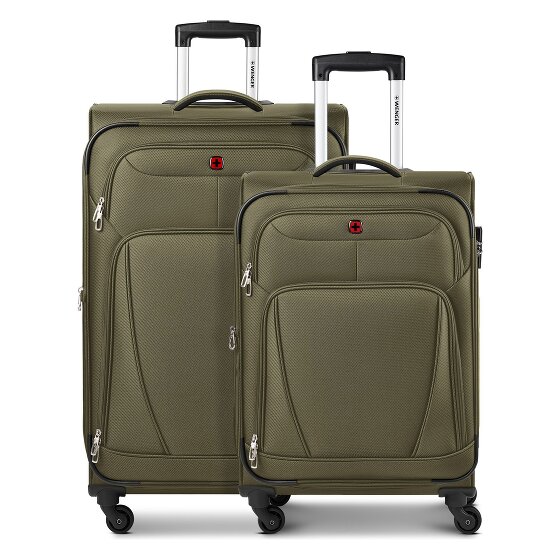 Wenger Beaumont 4-Rollen Kofferset M+L mit Dehnfalte