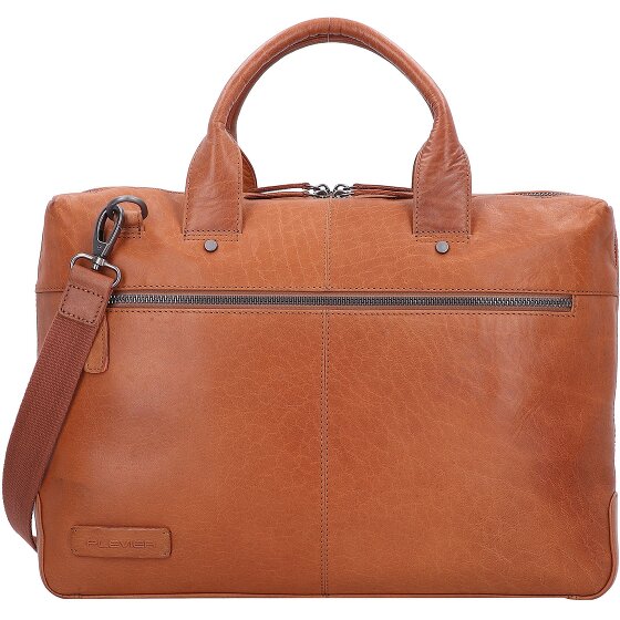 Plevier Rock Flint Aktentasche RFID Schutz Leder 41 cm Laptopfach