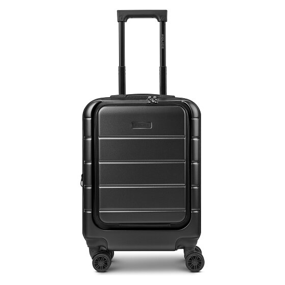Police Dublin 4 Rollen Kabinentrolley S 54 cm Laptopfach mit Dehnfalte