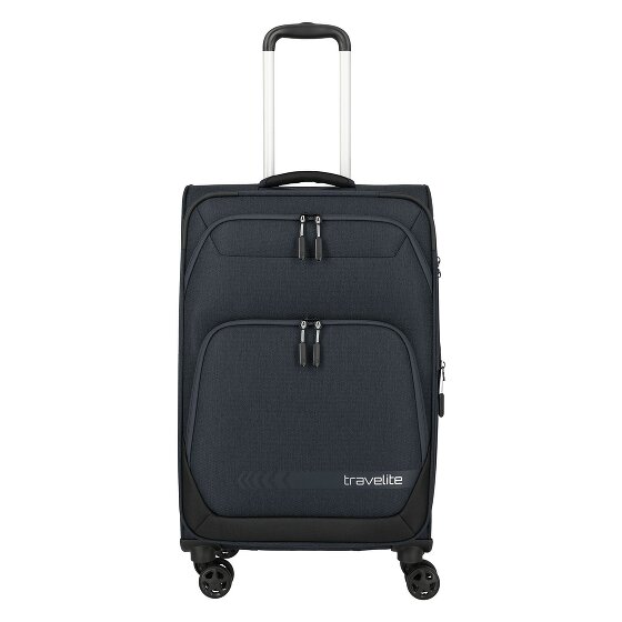 Travelite Kick Off 4 Rollen Trolley M 67 cm mit Dehnfalte