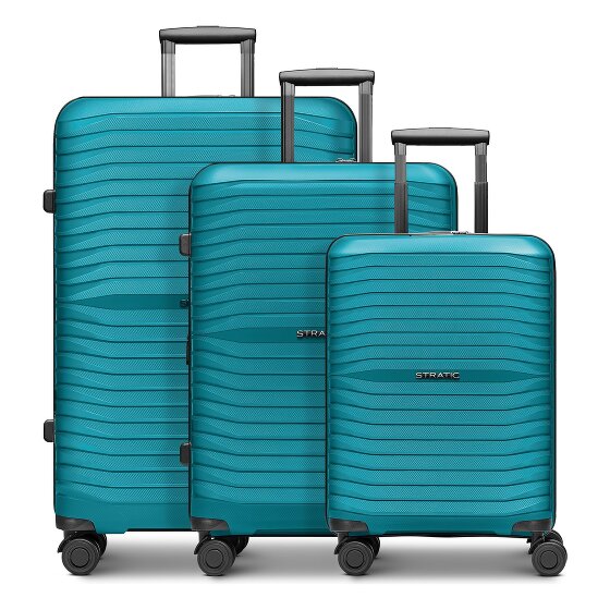 Stratic Shine 4 Rollen Kofferset 3-teilig mit Dehnfalte