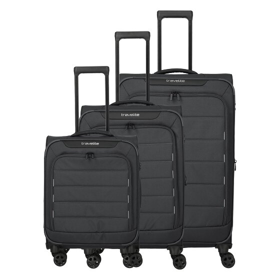Travelite Skaii 4 Rollen Kofferset 3-teilig mit Dehnfalte