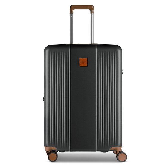 Bric's Ferrara Rollen Trolley M 67 cm mit Dehnfalte black