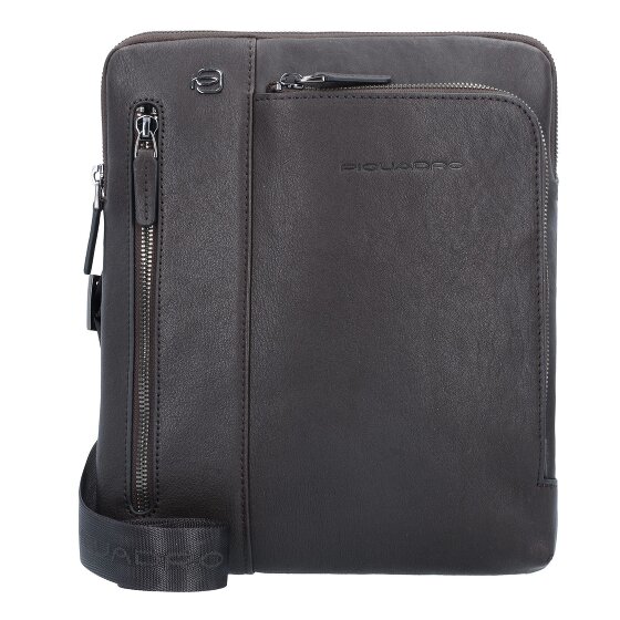 Piquadro Black Square Umhängetasche Leder 24 cm