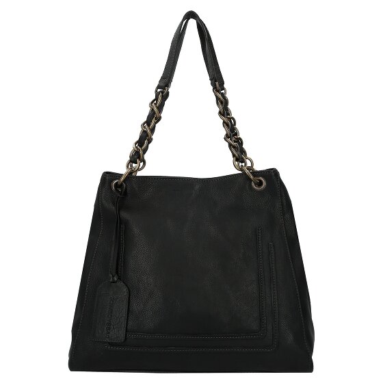Cowboysbag Chained Wallowa Shopper Tasche Leder 36 cm schwarz
