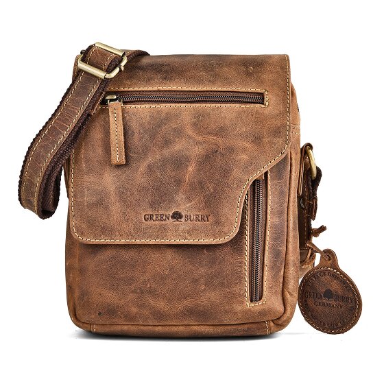 Greenburry Vintage Mini Bag Umhängetasche Leder 18 cm