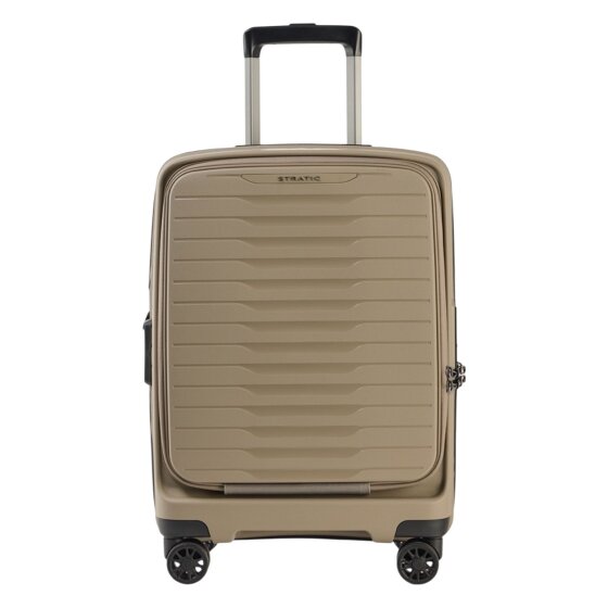 Stratic Novium 4 Rollen Kabinentrolley S 55 cm Laptopfach mit Dehnfalte