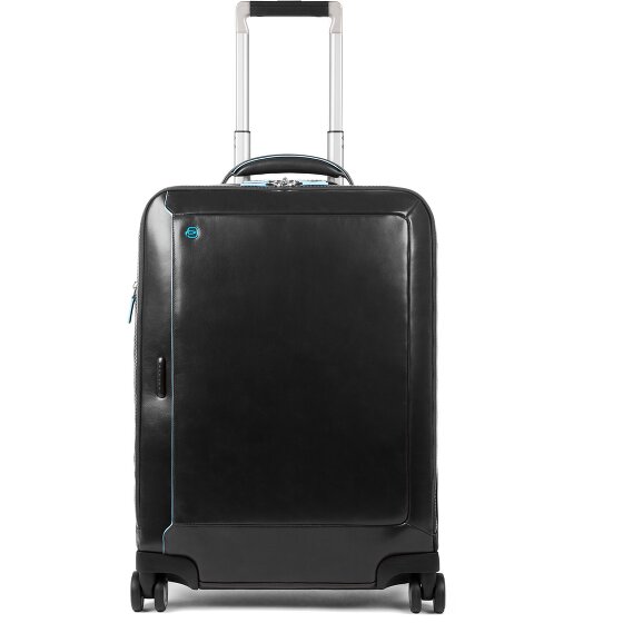 Piquadro Blue Square 4-Rollen Kabinentrolley Leder 55 cm Laptopfach