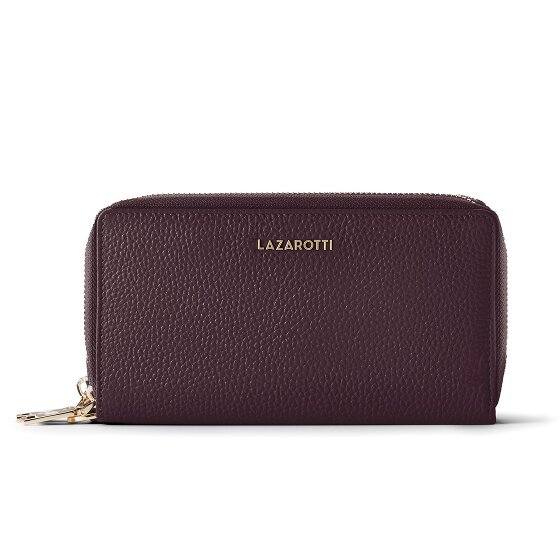 Lazarotti Bologna Leather XL Double Zip-Around Geldbörse RFID Leder 20 cm