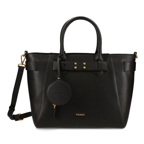 Picard Chic Way Shopper Tasche Leder 39 cm schwarz