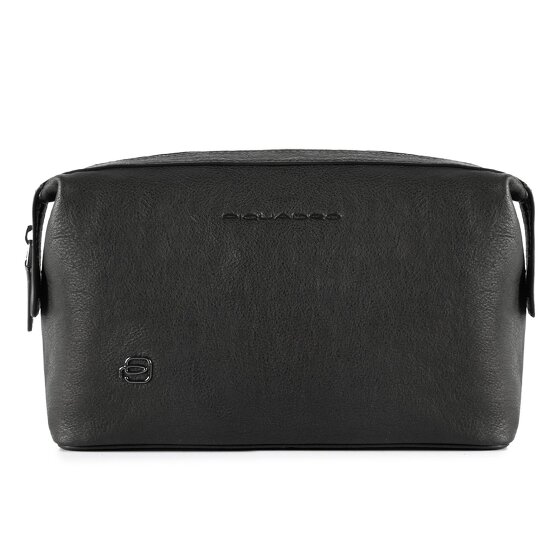 Piquadro Black Square Kulturbeutel Leder 23 cm