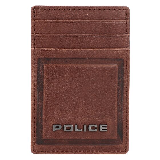 Police PT16-08536 Kreditkartenetui Leder 7 cm mit Geldscheinklammer