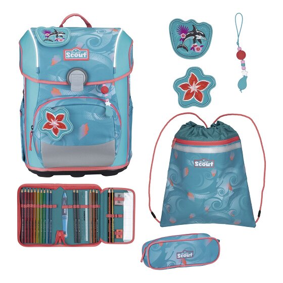 Scout Neo Exklusiv Safety Light Schulranzen-Set 5-teilig