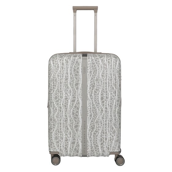 Travelite Lascana Edition 4 Rollen Trolley M 65 cm mit Dehnfalte