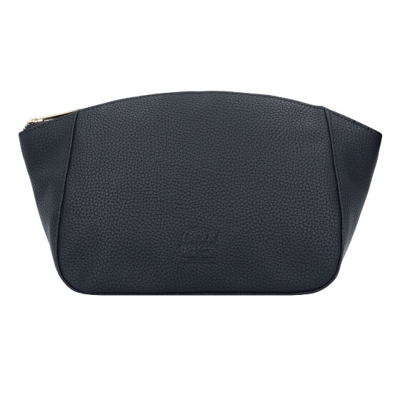Herschel Milan Kosmetiktasche Leder 28 cm schwarz