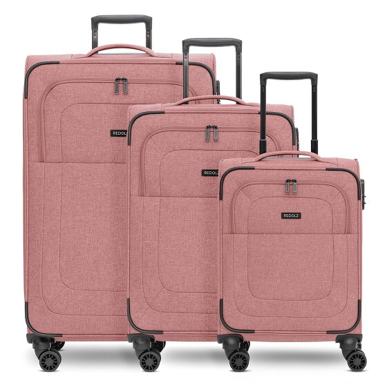 Redolz Essentials 12 THREE SET 4 Rollen Kofferset 3-teilig mit Dehnfalte