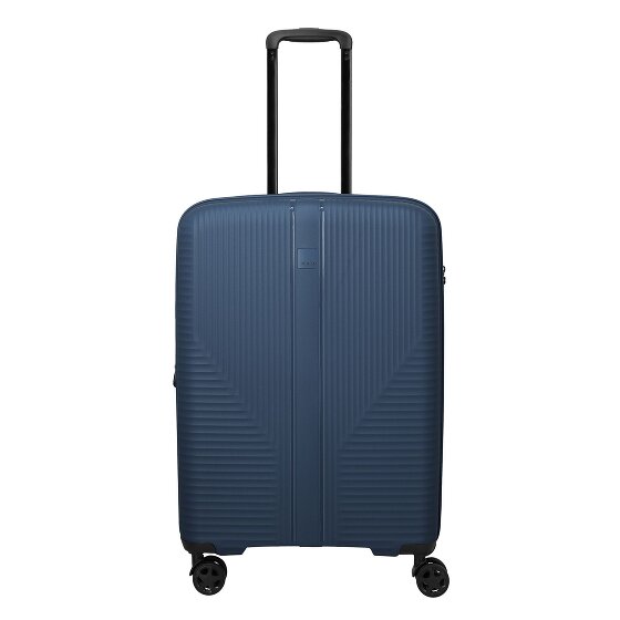 Travelite Air Stripe 4 Rollen Trolley M 66 cm mit Dehnfalte