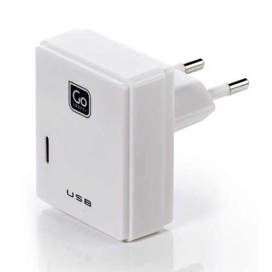 Go Travel Doppel-USB-Ladegerät für Micro-USB + Apple-Geräte UK