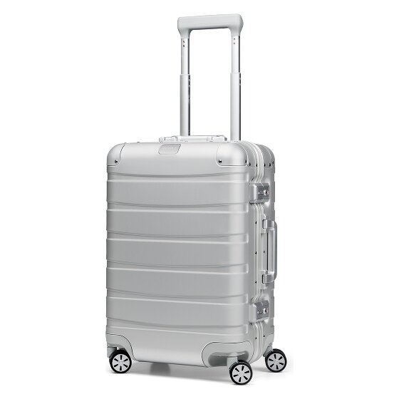 Redolz Pro Aluminium 4-Rollen Kabinentrolley S Aluminium 55 cm