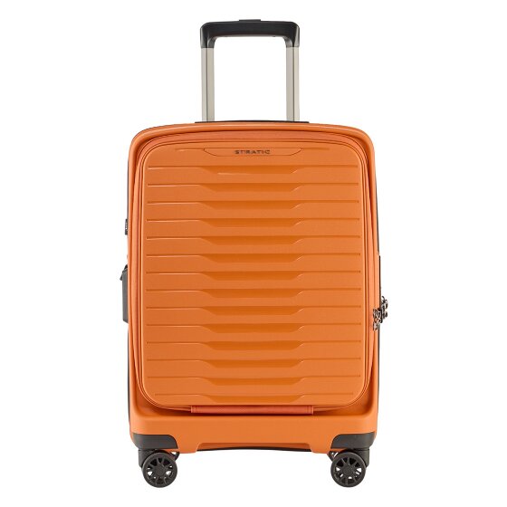 Stratic Novium 4 Rollen Kabinentrolley S 55 cm Laptopfach mit Dehnfalte