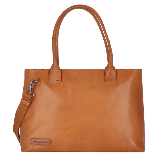 Plevier Rock Amber Schultertasche Leder 43 cm Laptopfach