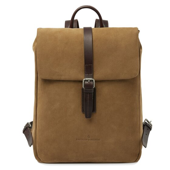 Castelijn & Beerens Veneto Business-Rucksack RFID Schutz Leder 39 cm Laptopfach