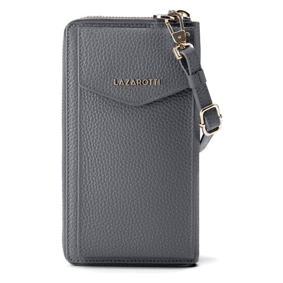 Lazarotti Bologna Leather Zip-Around Geldbörse Handytasche Leder 19 cm