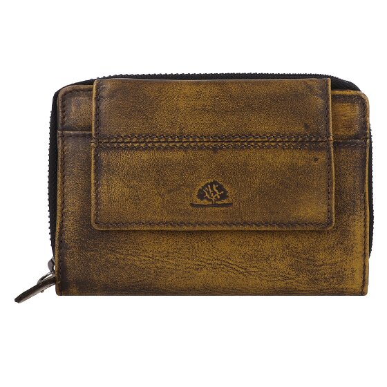 Greenburry Destressed Geldbörse RFID Schutz Leder 13.5 cm