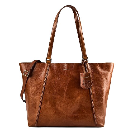Burkely Fine Florence Shopper Tasche Leder 37 cm Laptopfach