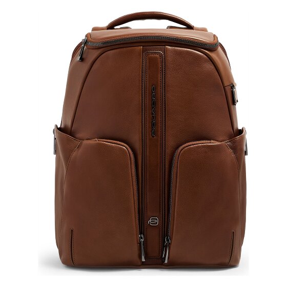 Piquadro Victor Daypack RFID Schutz Leder 43 cm Laptopfach