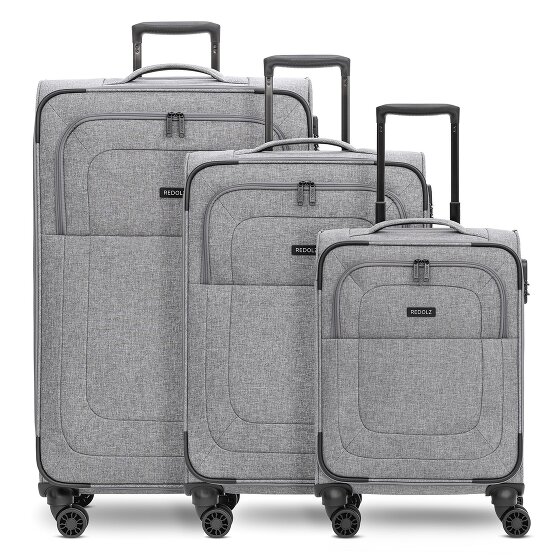 Redolz Essentials 12 THREE SET 4 Rollen Kofferset 3-teilig mit Dehnfalte