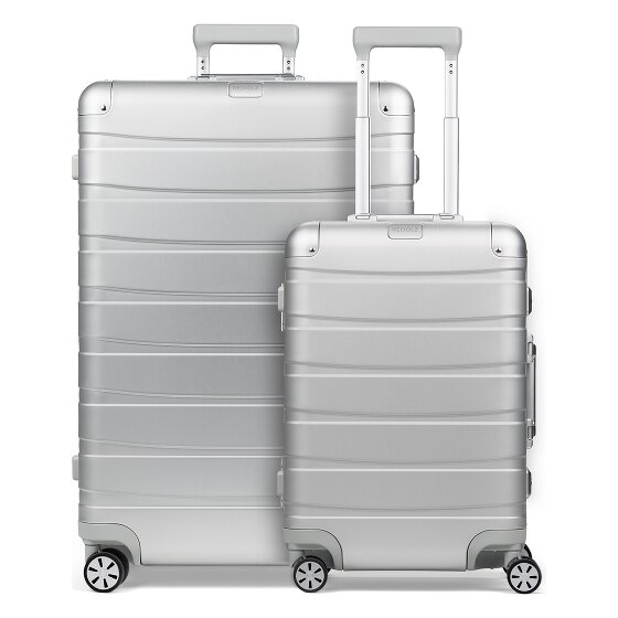 Redolz Pro Aluminium 4-Rollen Kofferset S+L
