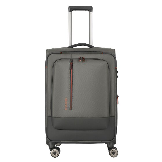 Travelite Crosslite 5.0 4 Rollen Trolley M 66 cm mit Dehnfalte