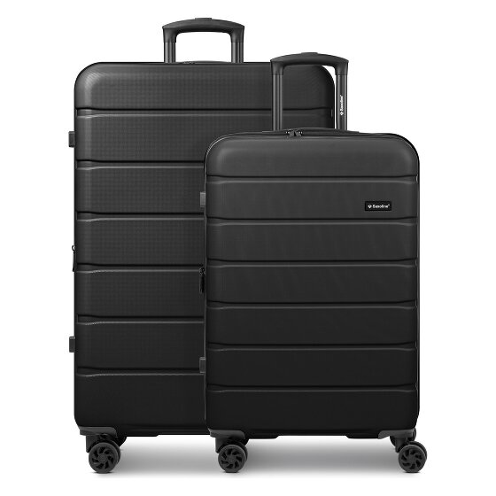 Saxoline Miami 4 Rollen Kofferset 2-teilig mit Dehnfalte