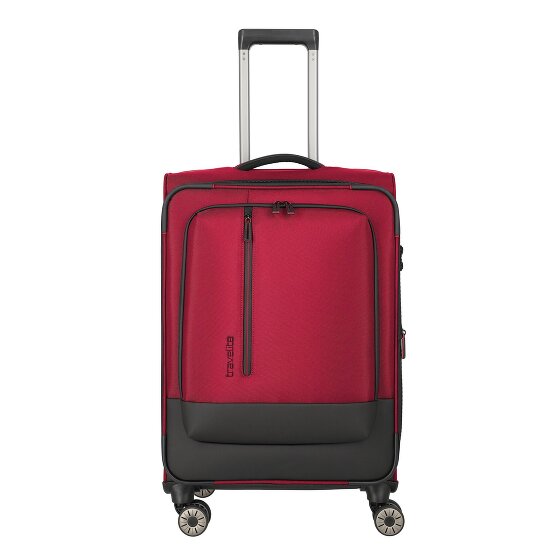 Travelite Crosslite 5.0 4 Rollen Trolley M 66 cm mit Dehnfalte