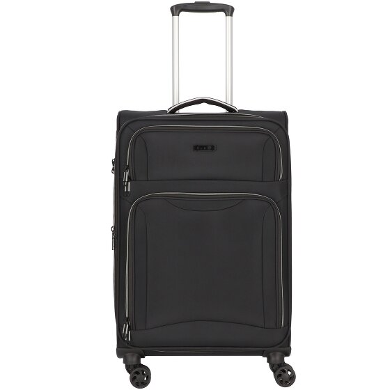 d&n Travel Line 9204 4 Rollen Trolley M 66 cm mit Dehnfalte