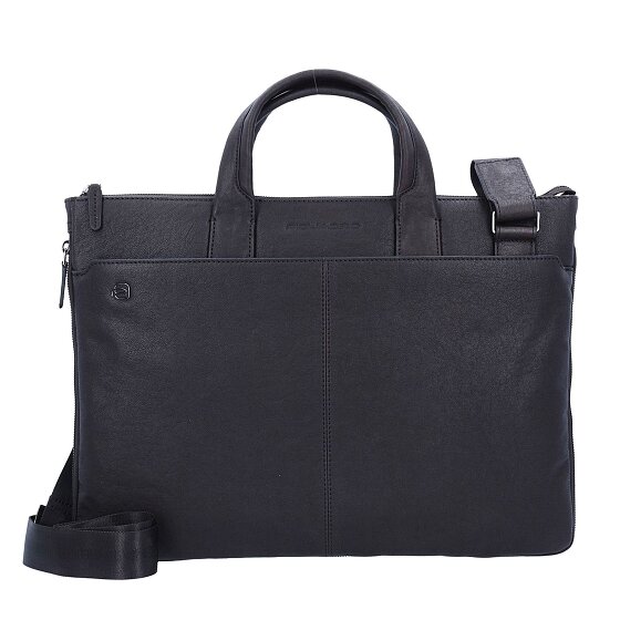 Piquadro Black Square Aktentasche Leder 42 cm Laptopfach