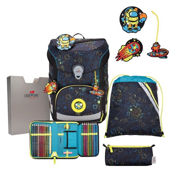 DerDieDas ErgoFlex Easy LED Schulranzen-Set 5-teilig